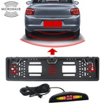 PZ300L Europa Sensori di parcheggio telaio targa auto Radar di retromarcia con 3 rilevatori radar, PZ300L