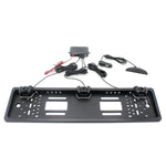 PZ300L-W Wireless Europa Telaio targa auto Sensori di parcheggio Radar di retromarcia con 3 rilevatori radar, PZ300L-W