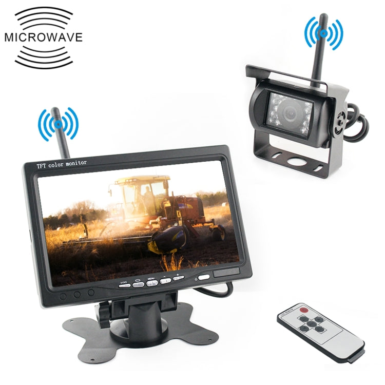 PZ-607-W1-A Telecamere singole wireless Telecamera posteriore Visione notturna a infrarossi Vista posteriore Sistema di retromarcia parcheggio, PZ-607-W1-A