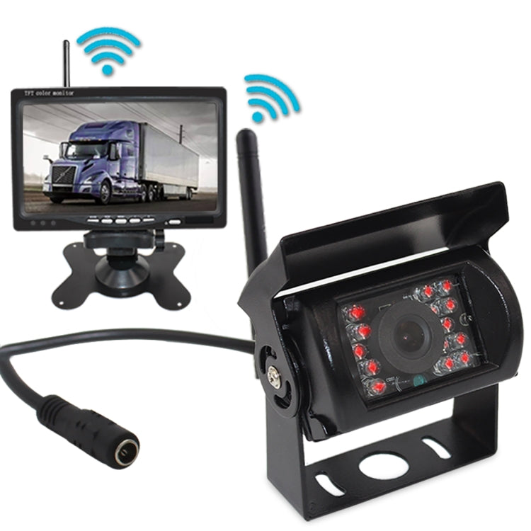 PZ-607-W1-A Telecamere singole wireless Telecamera posteriore Visione notturna a infrarossi Vista posteriore Sistema di retromarcia parcheggio, PZ-607-W1-A