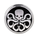 Adesivo decorativo per mozzo ruota con motivo teschio per auto, 4 pezzi, diametro: 5,8 cm, Skull Pattern