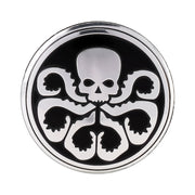 Adesivo decorativo per mozzo ruota con motivo teschio per auto, 4 pezzi, diametro: 5,8 cm, Skull Pattern