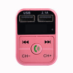 B2 Dual USB Ricarica Trasmettitore FM Bluetooth Kit per auto lettore musicale MP3, supporto per chiamate in vivavoce, scheda TF e disco U, B2 (Black), B2 (Pink), B2 (Gold), B2 (Rose Gold), B2 (Silver)