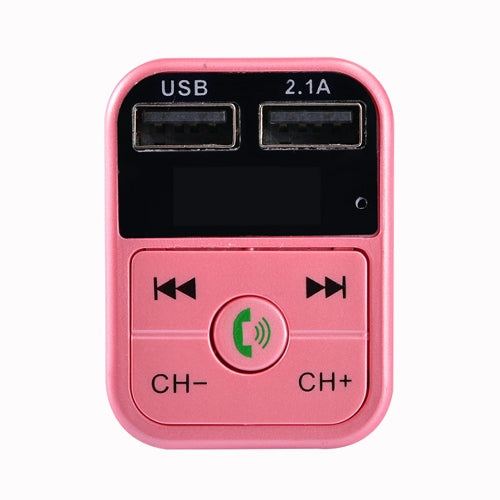 B2 Dual USB Ricarica Trasmettitore FM Bluetooth Kit per auto lettore musicale MP3, supporto per chiamate in vivavoce, scheda TF e disco U, B2 (Black), B2 (Pink), B2 (Gold), B2 (Rose Gold), B2 (Silver)