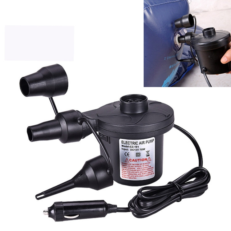 CZ-191 DC12V 40W Mini pompa di aria elettrica portatile Gonfiatore per pneumatici Pompa gonfiabile per pneumatici per auto, CZ-191