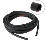 Piccola striscia sigillante per la riduzione del rumore dell'auto a forma di D con adesivo, lunghezza: 5 m, Length: 5m Small D-shaped