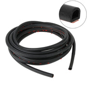Piccola striscia sigillante per la riduzione del rumore dell'auto a forma di D con adesivo, lunghezza: 5 m, Length: 5m Small D-shaped