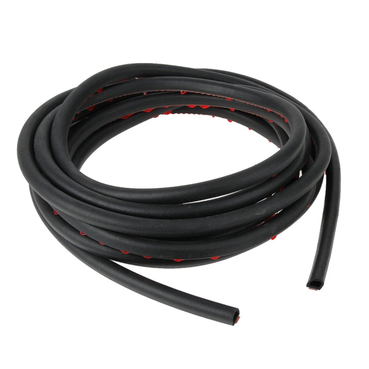 Piccola striscia sigillante per la riduzione del rumore dell'auto a forma di D con adesivo, lunghezza: 5 m, Length: 5m Small D-shaped