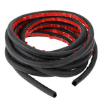 Striscia sigillante per la riduzione del rumore dell'auto a forma di D grande con adesivo, lunghezza: 5 m, Length: 5m Big D-shaped