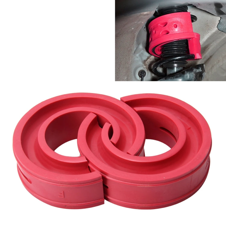 Tampone ammortizzatore di potenza per paraurti a molla per ammortizzatore tipo F per auto da 2 pezzi, spaziatura molla: 13 mm, altezza colloidale: 36 mm (rosso), F  Type(Spring Spacing: 12mm, Spring Diameter: 120mm)
