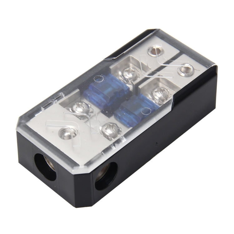 Portafusibile per auto stereo per auto Assicurazione 60A Portafusibile per auto audio 1 in 2 modi Portafusibile per auto per auto Portafusibile a lama per audio per auto, 1 in 2 Ways