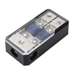Portafusibile per auto stereo per auto Assicurazione 60A Portafusibile per auto audio 1 in 2 modi Portafusibile per auto per auto Portafusibile a lama per audio per auto, 1 in 2 Ways