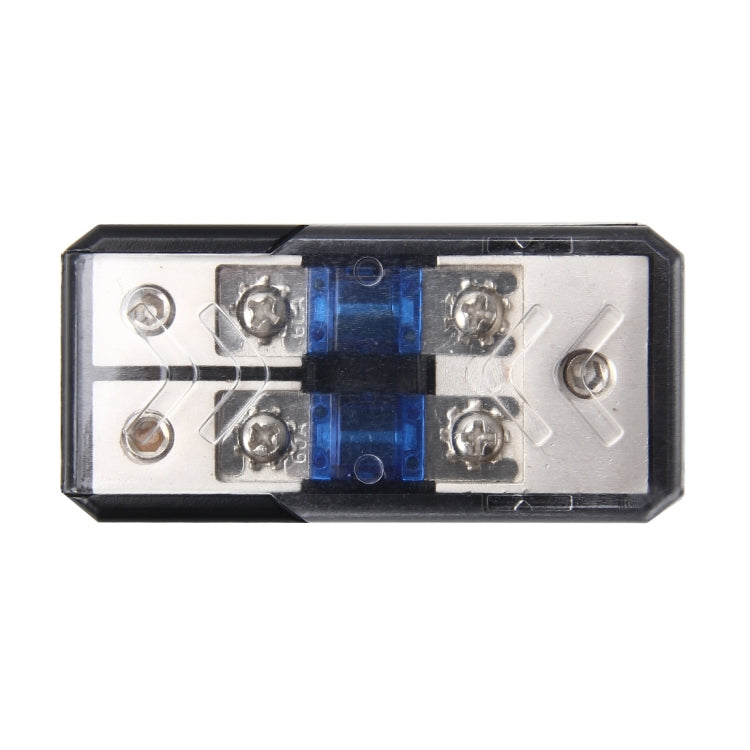 Portafusibile per auto stereo per auto Assicurazione 60A Portafusibile per auto audio 1 in 2 modi Portafusibile per auto per auto Portafusibile a lama per audio per auto, 1 in 2 Ways
