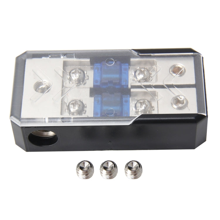 Portafusibile per auto stereo per auto Assicurazione 60A Portafusibile per auto audio 1 in 2 modi Portafusibile per auto per auto Portafusibile a lama per audio per auto, 1 in 2 Ways