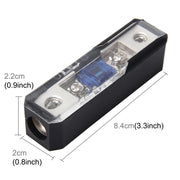 Car Stereo Car Audio Portafusibile Assicurazione 60A Car Audio Portafusibile Car Auto Portafusibile Portafusibile a lama per Car Audio, 1 in 1 Way