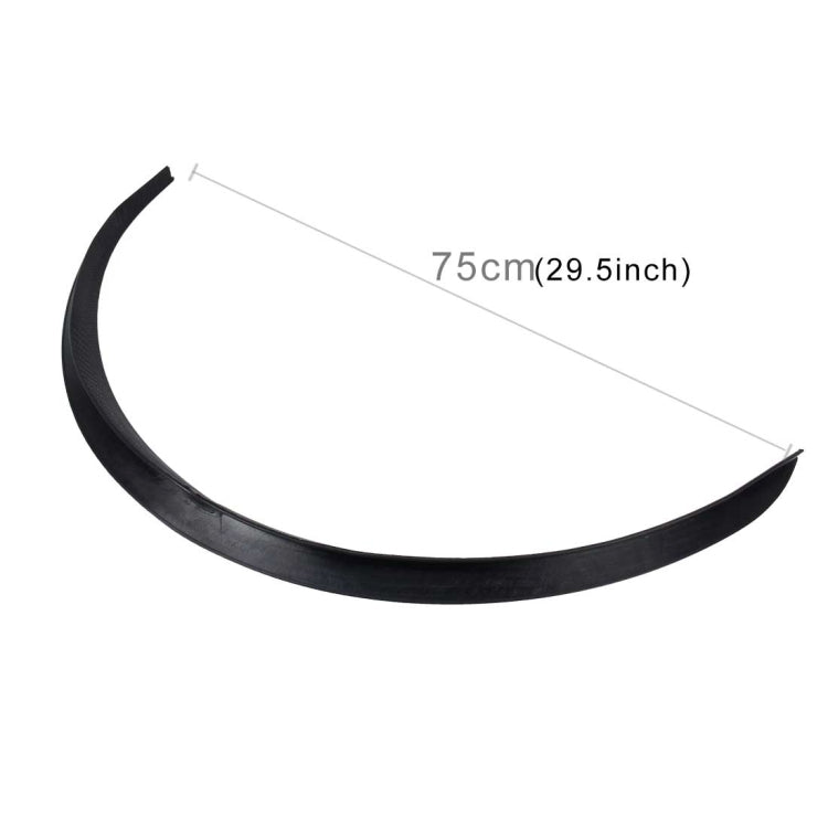 2 pezzi 54 cm adesivi per auto in gomma grandi strisce ad arco tondo universali parafanghi ruota sopracciglio decalcomania adesivo sopracciglio coperture per auto strisce nere ad arco tondo a strisce, 54cm, 75 x 2cm, 45 x 2cm