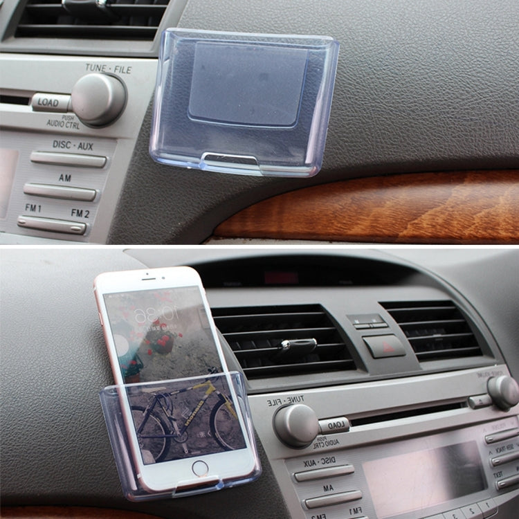 SHUNWEI Borsa portaoggetti per auto Scatola portaoggetti per auto Porta cellulare incollato Scatola trasparente per cellulare, SD-1136
