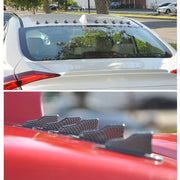 Spoiler sul tetto del generatore di vortice diffusore a pinna di squalo per auto universale da 10 pezzi, Carbon Fiber