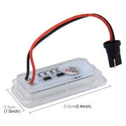 Luce targa da 2 pezzi con 18 lampade SMD-3528 per Ford, 2W 120LM, 6000K, DC12V (luce bianca), For Ford