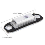 Luce targa da 2 pezzi con 3 lampade SMD-5050 per Volvo, 2W 120LM, 6000K, DC12V (luce bianca), For Volvo