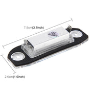 Luce targa da 2 pezzi con 3 lampade SMD-5050 per Volvo, 2W 120LM, 6000K, DC12V (luce bianca), For Volvo