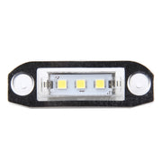 Luce targa da 2 pezzi con 3 lampade SMD-5050 per Volvo, 2W 120LM, 6000K, DC12V (luce bianca), For Volvo