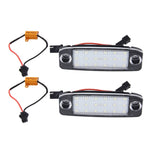 Luce targa a LED da 2 pezzi con 18 lampade SMD-3528 per Hyundai Sonata, 2W 120LM, 6000K, DC12V (luce bianca), For Hyundai Sonata