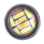 2 pezzi 1156/Ba15s 5W 300LM 66LED SMD-4014 Lampadina posteriore per auto Indicatore di direzione Lampada per retromarcia automatica Luce di marcia diurna Sorgente per auto (luce bianca + luce gialla), Lunghezza cavo: 1 m, 1156/Ba15s 5W