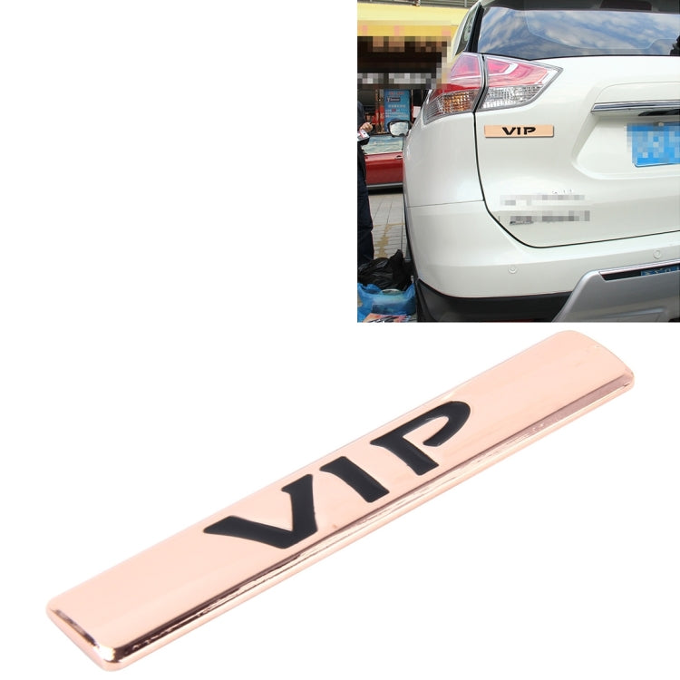 Adesivo VIP per auto Adesivi per auto con etichetta VIP Adesivi per auto con logo VIP in metallo 3D, dimensioni: 9,5 * 1,5 cm