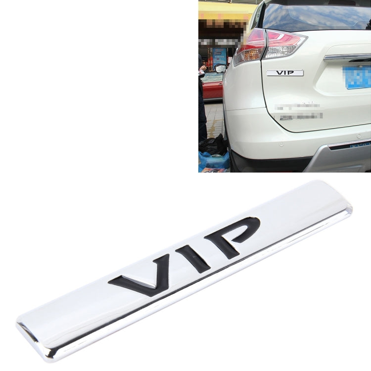 Adesivo VIP per auto Adesivi per auto con etichetta VIP Adesivi per auto con logo VIP in metallo 3D, dimensioni: 9,5 * 1,5 cm