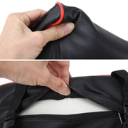 Tappetino per bracciolo avvolto in memory foam per auto universale in pelle PU e memory foam Tappetino per bracciolo per auto traspirante con custodia per supporto per telefono, without Card Slot (Black Red), without Card Slot (Black )                 ...