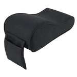 Tappetino per bracciolo avvolto in memory foam per auto universale in pelle PU e memory foam Tappetino per bracciolo per auto traspirante con custodia per supporto per telefono, without Card Slot (Black Red), without Card Slot (Black )                 ...