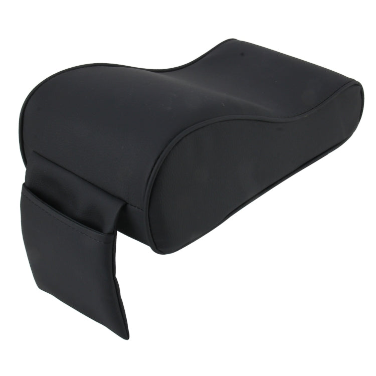 Tappetino per bracciolo avvolto in memory foam per auto universale in pelle PU e memory foam Tappetino per bracciolo per auto traspirante con custodia per supporto per telefono, without Card Slot (Black Red), without Card Slot (Black )                 ...