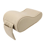 Tappetino per bracciolo avvolto in memory foam per auto universale in pelle PU e memory foam Tappetino per bracciolo per auto traspirante con custodia per supporto per telefono, without Card Slot (Black Red), without Card Slot (Black )                 ...