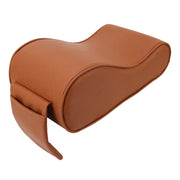 Tappetino per bracciolo avvolto in memory foam per auto universale in pelle PU e memory foam Tappetino per bracciolo per auto traspirante con custodia per supporto per telefono, without Card Slot (Black Red), without Card Slot (Black )                 ...