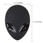 Adesivo per auto a forma di testa guidata Adesivo per auto in metallo 3D, Wizard Head