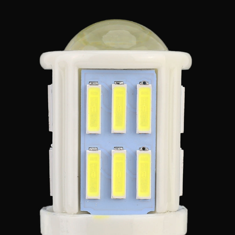 2 PZ 1156 / BA15S 4.5W DC 12V 6000K 290LM Car Auto Ceramica Indicatori di direzione / Luce di retromarcia 27 LED Lampade SMD-7020, con obiettivo per proiettore, 1156 / BA15S