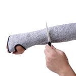 Equipaggiamento protettivo HPPE con manica del gomito antitaglio elastica e traspirante, lunghezza: 36 cm, Length: 36cm