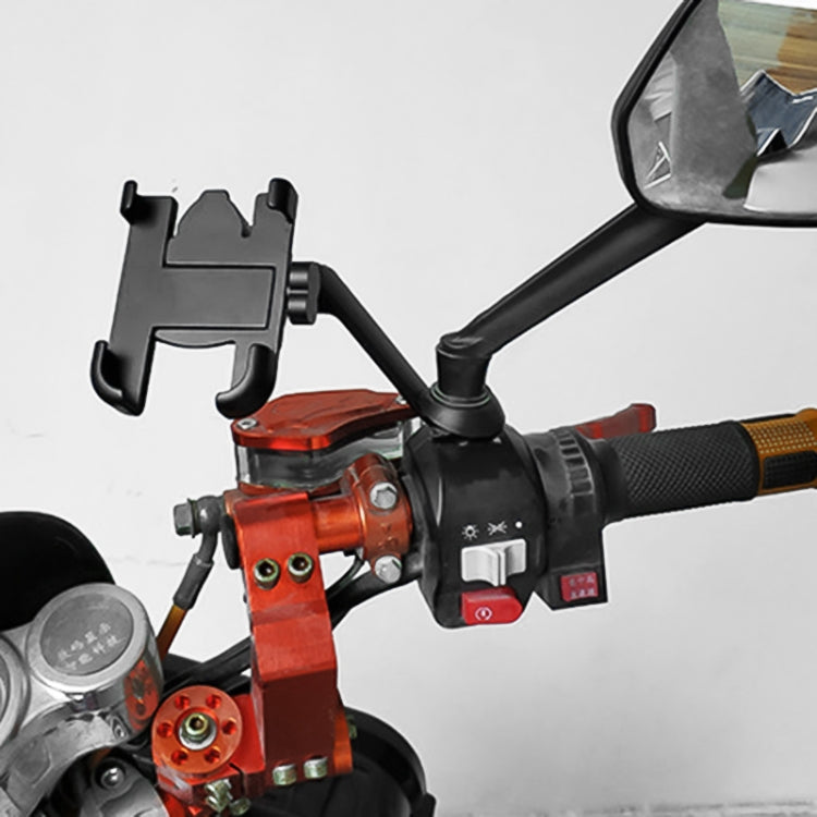 Staffa in lega di alluminio per specchietto retrovisore moto