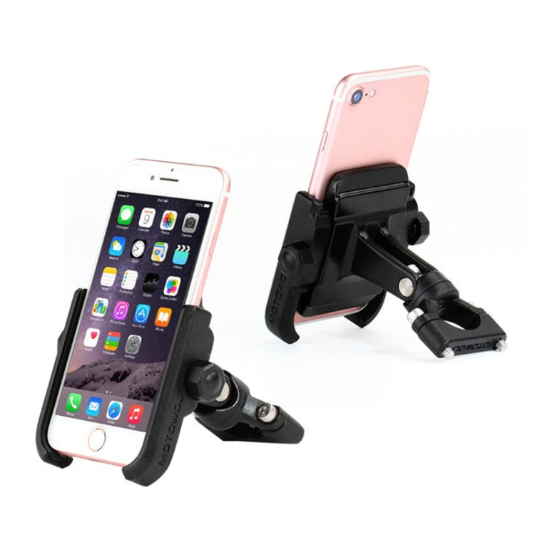 Staffa per telefono in lega di alluminio per manubrio moto, adatta per dispositivi da 4-6 pollici, Handlebar Aluminum Alloy