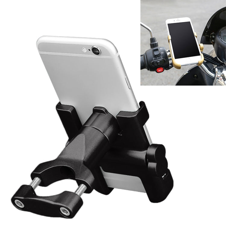 Staffa per telefono in lega di alluminio per manubrio moto, adatta per dispositivi da 60-100 mm, Handlebar Bracket for 60-100mm