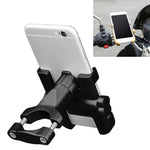 Staffa per telefono in lega di alluminio per manubrio moto, adatta per dispositivi da 60-100 mm, Handlebar Bracket for 60-100mm
