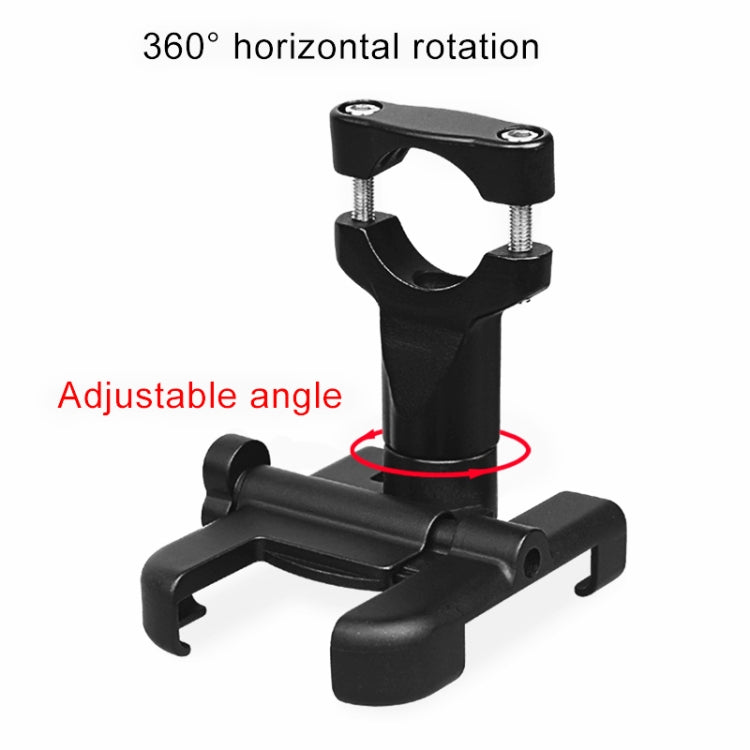 Staffa per telefono in lega di alluminio per manubrio moto, adatta per dispositivi da 60-100 mm, Handlebar Bracket for 60-100mm