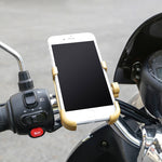 Staffa per telefono in lega di alluminio per manubrio moto, adatta per dispositivi da 60-100 mm, Handlebar Bracket for 60-100mm