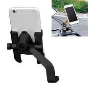 Staffa per telefono in lega di alluminio per specchietto retrovisore moto, adatta per dispositivi da 60-100 mm, Rear View Mirror for 60-100mm