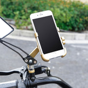 Staffa per telefono in lega di alluminio per specchietto retrovisore moto, adatta per dispositivi da 60-100 mm, Rear View Mirror for 60-100mm
