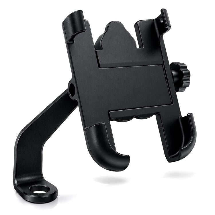 Staffa per telefono in lega di alluminio per specchietto retrovisore moto, adatta per dispositivi da 60-100 mm, Rear View Mirror for 60-100mm