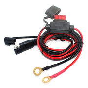 Kit caricabatterie USB impermeabile per moto 5V 2.1A Adattatore SAE a USB, con cablaggio di estensione, SAE to USB Adapter