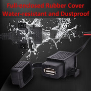 Kit caricabatterie USB impermeabile per moto 5V 2.1A Adattatore SAE a USB, con cablaggio di estensione, SAE to USB Adapter
