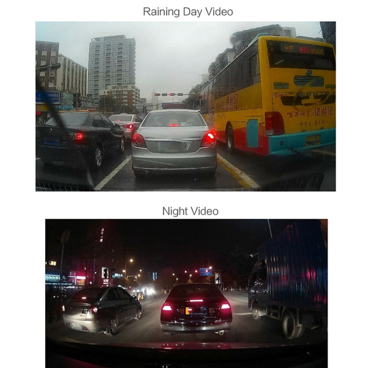 X96 4 pollici 2.5D Full HD 1080P Smart Car multifunzionale Dual Lens Video Record Camera Supporto TF Card / Rilevamento movimento, X96